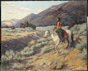 Scout, Taos Valley, New Mexico von Carl Moon