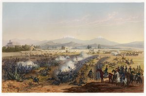 Molino del Rey - Angriff auf den Molino, aus Der Krieg zwischen den Vereinigten Staaten und Mexiko, veröffentlicht 1851