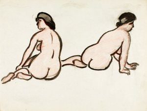 Gruppe von zwei weiblichen Akten