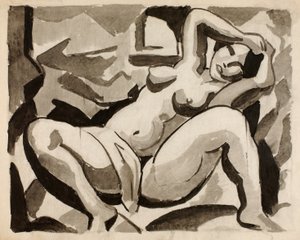 Liegender weiblicher Akt von Carl Newman