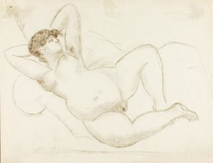 Liegender weiblicher Akt von Carl Newman