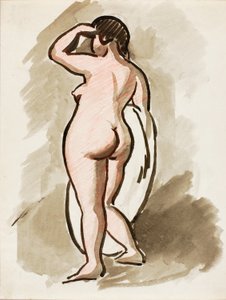 Stehender weiblicher Akt