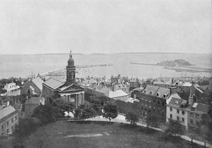 St. Peter Port und Insel, Guernsey, um 1896 von Carl Norman