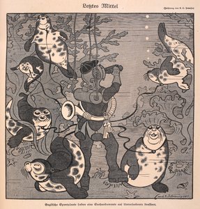 Letztes Mittel: Ein Taucher mit Robben; Unterwasserszene von Carl Olof Petersen