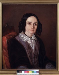 Porträt der Gräfin Maria N. Volkonskaya (1805-1863). Ehefrau des Prinzen Serge Volkonvski (1788-1865), der am Dekabristenaufstand von 1825 teilnahm. Er wurde dafür ins Exil verbannt.