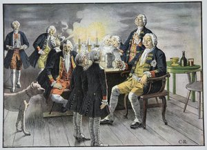 Kronprinz Friedrich und Prinz Heinrich Stab in Tabak von Carl Röchling