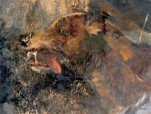 Hundekopf von Carl Rudolf Huber