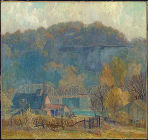 Die Klippe am Morgen, Ozarks von Carl Rudolph Krafft