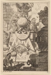 Fantasie eines antiken Trophäe für Augustus von Carl Schütz