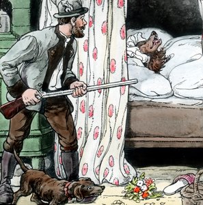 Brüder Grimm - Märchen - Rotkäppchen, um 1910 von Carl Simon