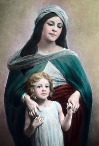 Mutter mit Kind von Max Stern, Bilddatum: ca. 1900