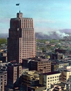 USA, Kalifornien, Hauptquartier der General Post Office in San Francisco, Bilddatum: ca. 1920 von Carl Simon