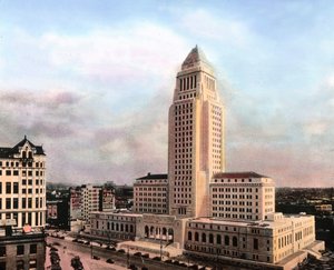 USA, Kalifornien, Los Angeles City Hall, gebaut zwischen 1926 - 1928, Bilddatum: ca. 1931