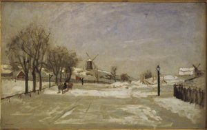 Winter. Blick auf Eriksberg, Stockholm, ca. 1880 von Carl Skånberg