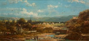Bayerisches Städtchen von Carl Spitzweg