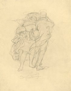 Bei Sturm und Regen, Mitte bis Ende des 19. Jahrhunderts, ca. 1924 von Carl Spitzweg