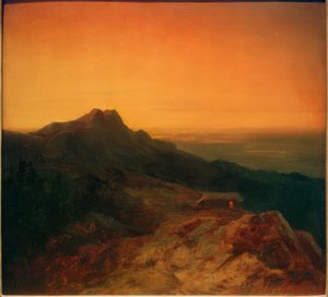 Die Benediktenwand am Abend