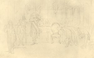Im Vorzimmer seiner Hoheit, Mitte-spätes 19. Jahrhundert, ca. 1924 von Carl Spitzweg