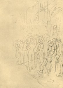 In Erwartung der Prozession, Mitte bis Ende 19. Jahrhundert, ca. 1924 von Carl Spitzweg