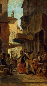Italienische Straßensänger von Carl Spitzweg
