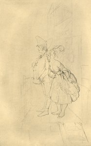 Treten Sie ein, meine Herrschaften!, Mitte bis Ende 19. Jahrhundert, um 1924 von Carl Spitzweg