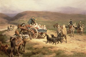 Moorhuhnjagd auf dem Glentanar-Anwesen in Aberdeenshire, 1889