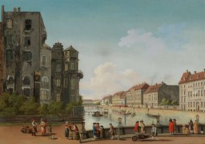 Berliner Stadtschloss an der Spree, 1768 von Carl Traugott Fechhelm