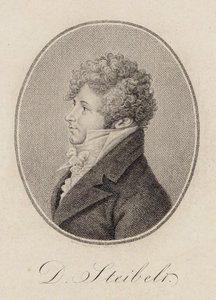Porträt des Pianisten und Komponisten Daniel Steibelt, 1809 von Carl Traugott Riedel
