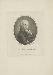 Porträt des Komponisten Johann Friedrich Reichardt 1752-1814, 1814 von Carl Traugott Riedel