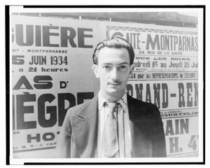 Porträt von Salvador Dali, Paris