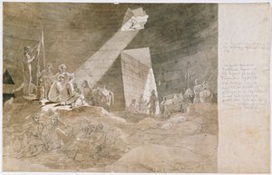 Freiheitskämpfer in der sogenannten Schatzkammer des Agamemnon bei Mykene von Carl Wilhelm Freiherr von Heideck