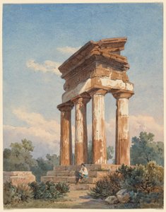 Eine Tempelruine in Agrigent von Carl Wilhelm Götzloff