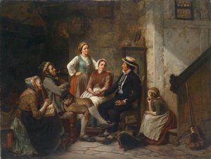 Rückkehr des jungen Seemanns von Carl Wilhelm Huebner