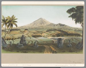 Ansicht des Berges Sumbing auf Java von Carl Wilhelm Mieling (possibly)
