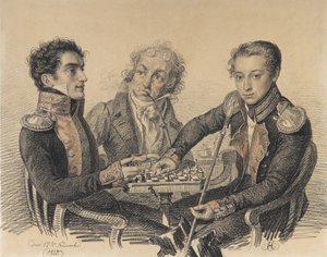Graf Zakhar Semjonovich Kherkheulidze 1797-1856, Baron Alexei Ivanovich Cherkasov 1799-1855 von Carl von Hampeln