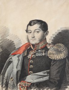 Porträt von Pyotr Nikolaevich Yermolov 1787-1844, 1820er Jahre von Carl von Hampeln