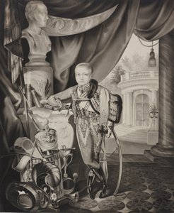 Porträt des Kronprinzen Alexander Nikolajewitsch 1818-1881, 1827 von Carl von Hampeln