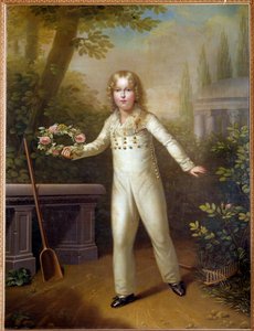 Porträt des Kindes Aiglon (1811-1832) König von Rom Napoleon II., Herzog von Reichstadt von Carl von Sales