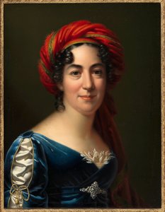 Porträt der Schriftstellerin Caroline Pichler, 1818 von Carl von Sales