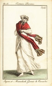 Frau im Unterrock und Mamluken-Überkleid, Paris von Carle (after) Vernet