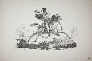 Galoppierender Husar von Carle Vernet