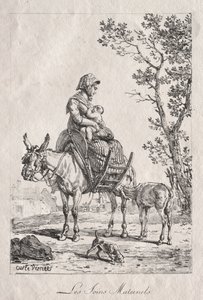 Mütterliche Fürsorge von Carle Vernet