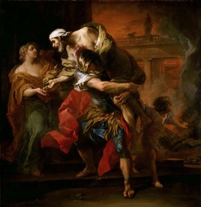 Aeneas trägt Anchises von Carle van Loo