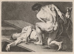 Eine Grablegung von Carle van Loo