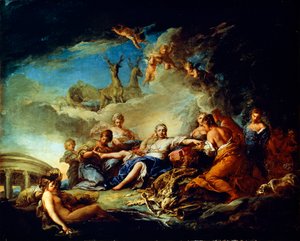 Dianas Rast auf der Jagd, 17. Jahrhundert von Carle van Loo
