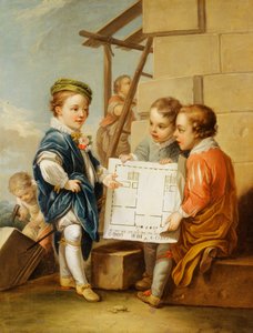 Die vier Künste - Architektur von Carle van Loo