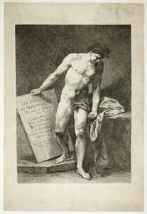 Titelseite, aus Six Figures Académiques von Carle van Loo