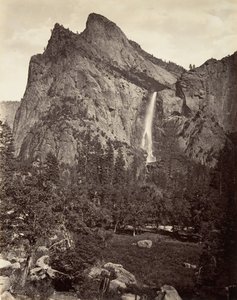 Brautschleierfall, 940 Fuß, Yosemite, ca. 1872, gedruckt ca. 1876