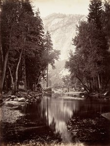 Eagle Point, 4.000 Fuß, Yosemite, ca. 1872, gedruckt ca. 1876 von Carleton E. Watkins.