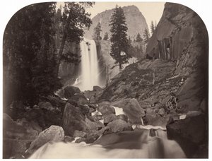 Piwyac, Vernal Fall, 300 Fuß, Yosemite von Carleton E. Watkins